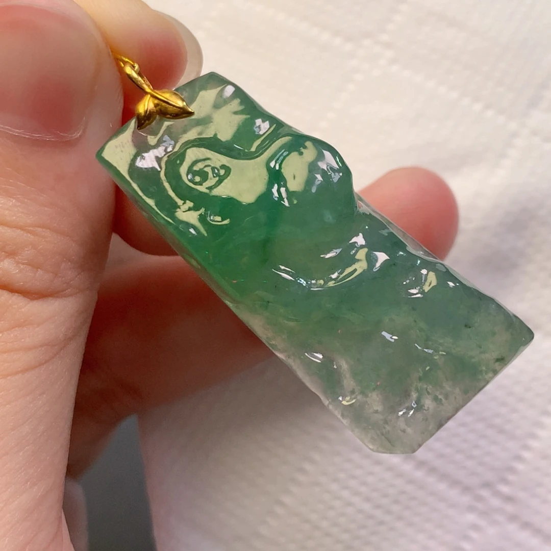 翡翠未镶嵌吊坠(不含链)