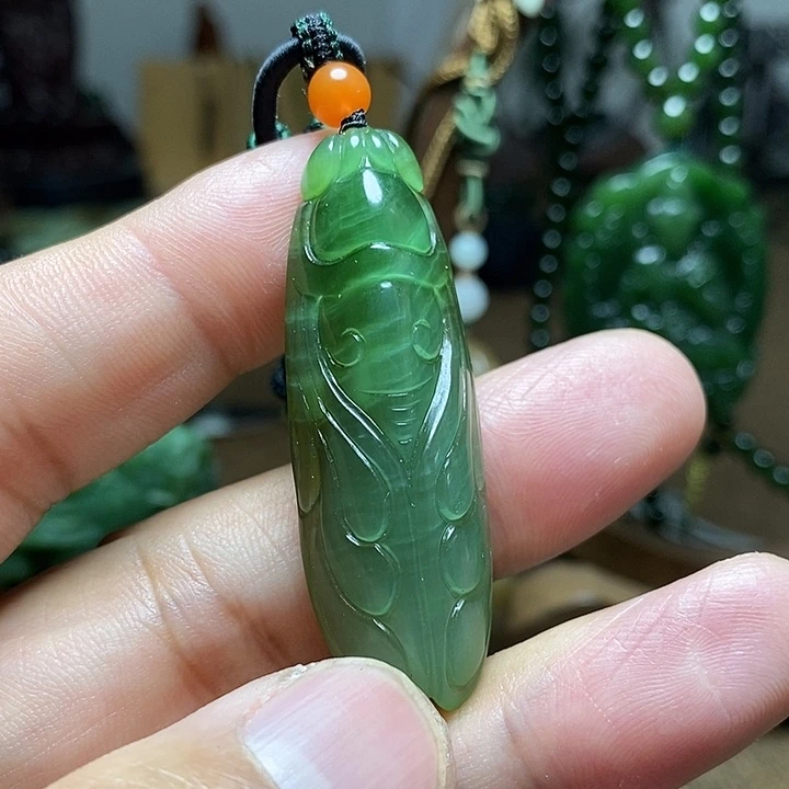 和田玉（碧玉）未镶嵌颈饰