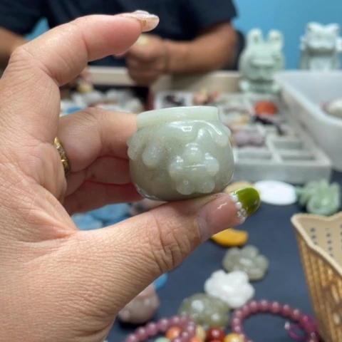 合金石英质玉（黄龙玉）手链