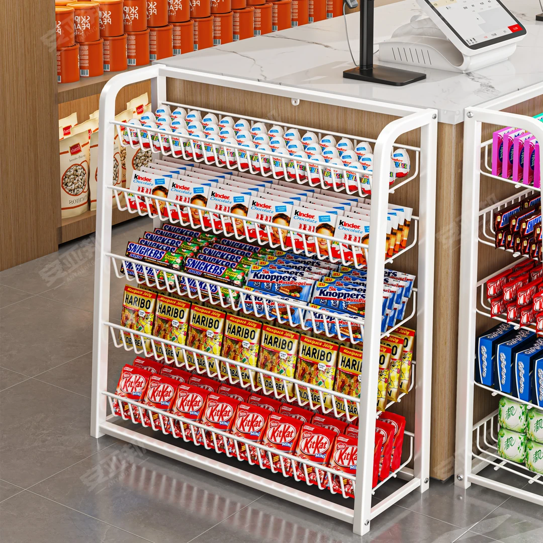 超市货架商超便利店母婴文具店零食药店货架多层加厚碳钢收纳架子