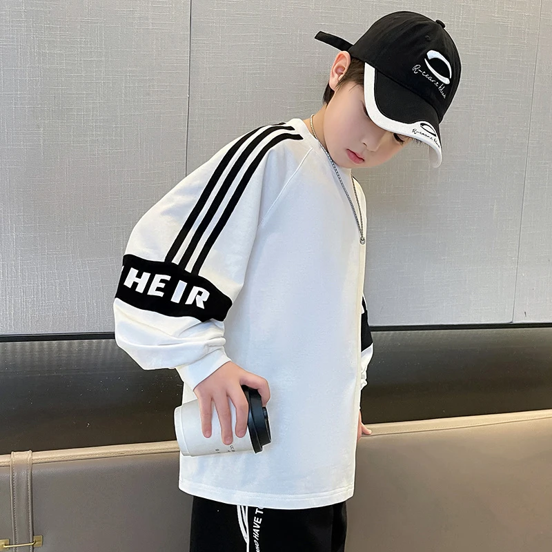 儿童装男童春装卫衣2025新款春秋款中大童男孩春季帅气洋气上衣潮