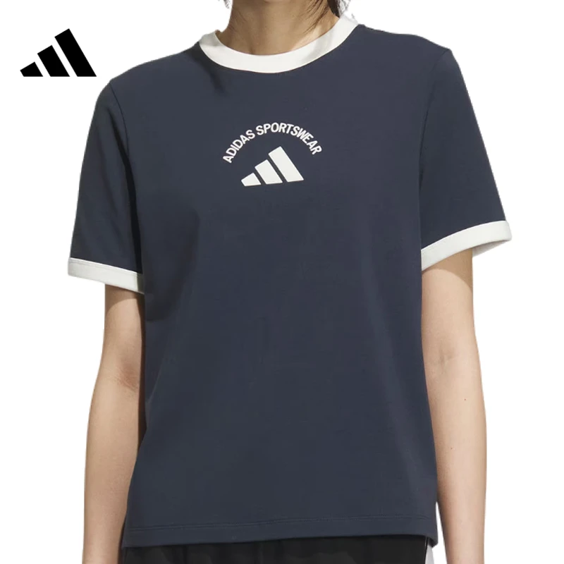 adidas阿迪达斯【西】女子运动休闲短袖T恤KC0059