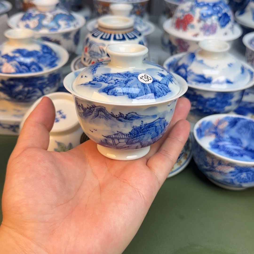 彦祖纯手工手绘茶具138