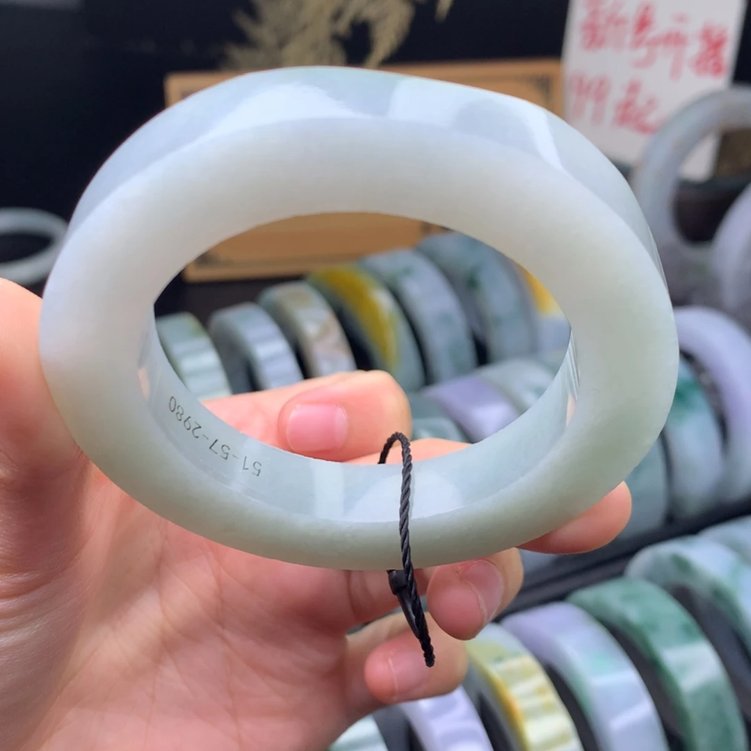 定制翡翠未镶嵌手镯定制不退不换