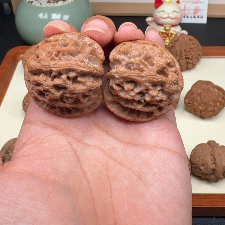 文玩核桃把件还***白苹果37