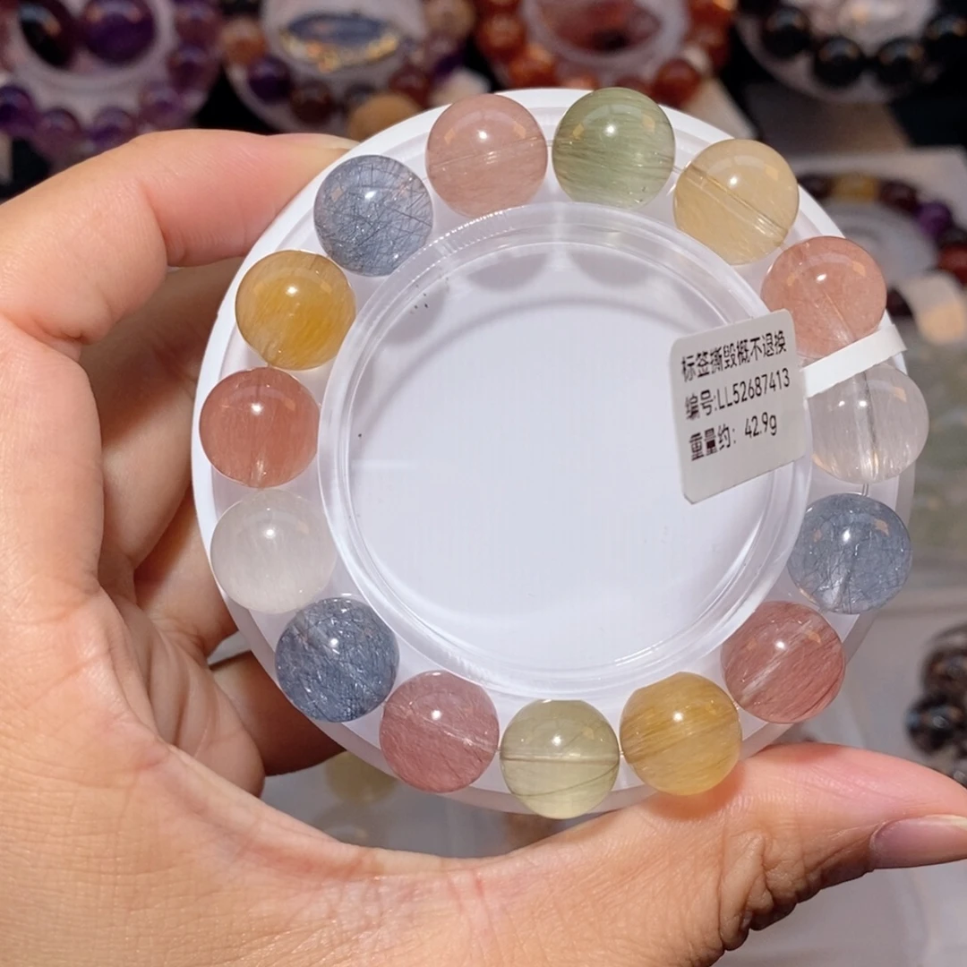 未镶嵌手链水晶彩兔品手链12.5