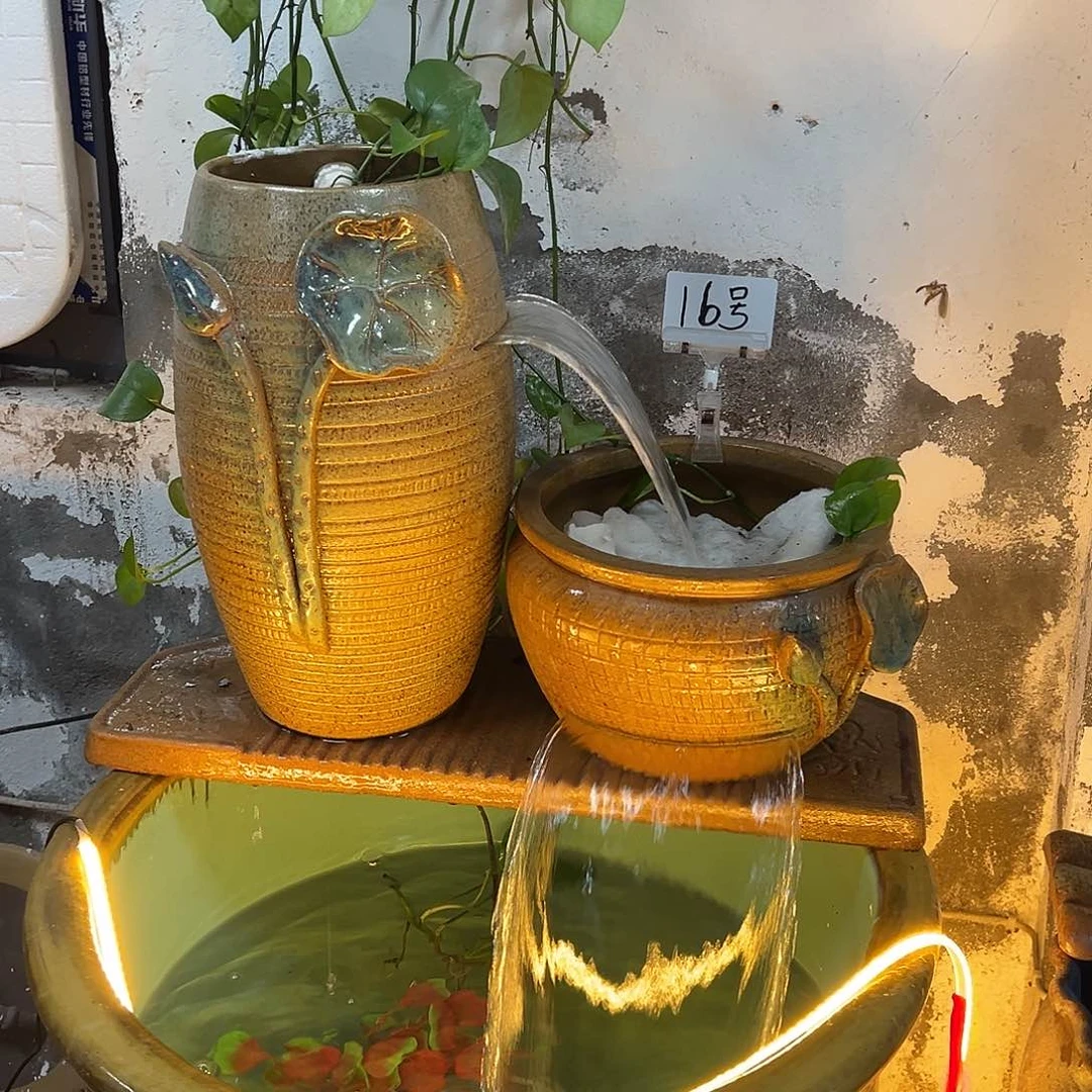 紫砂花盆幸****人流水罐带40瓦泵弯头软管。上进水