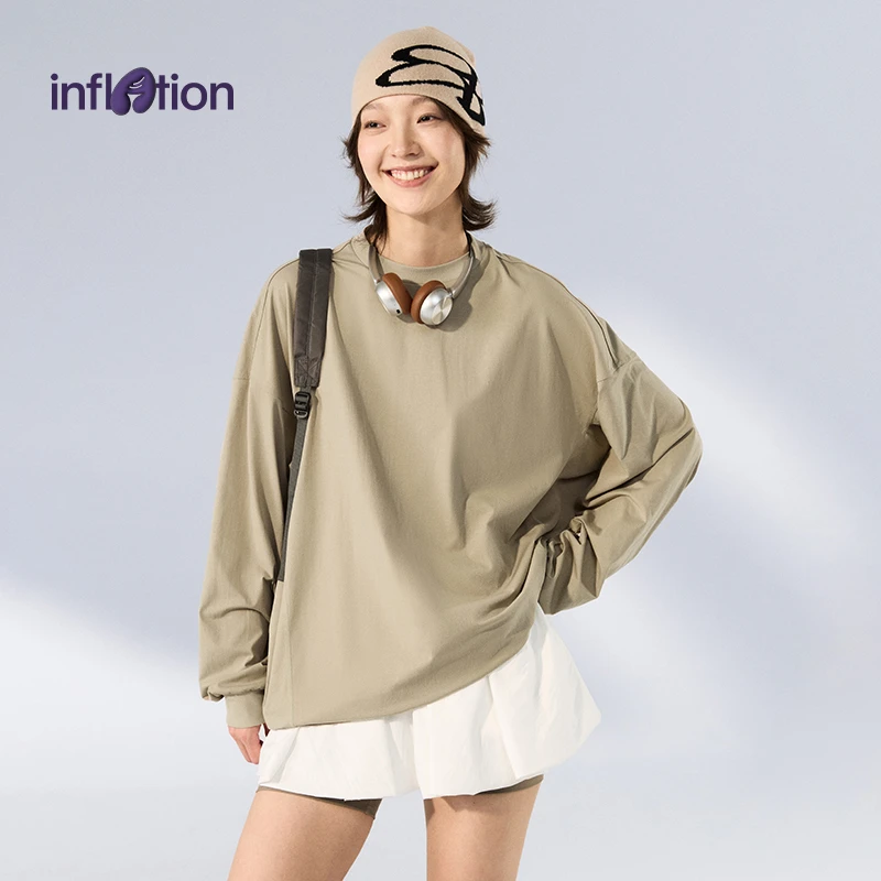 膨胀潮牌COOLMAX呼吸打底长袖T恤25秋季新品运动打底轻量速干衣男