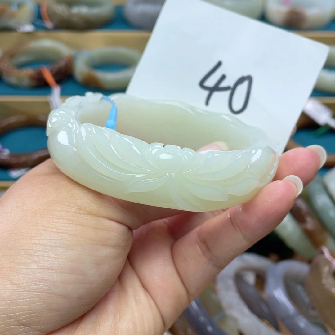 未镶嵌手镯和田玉圈口60