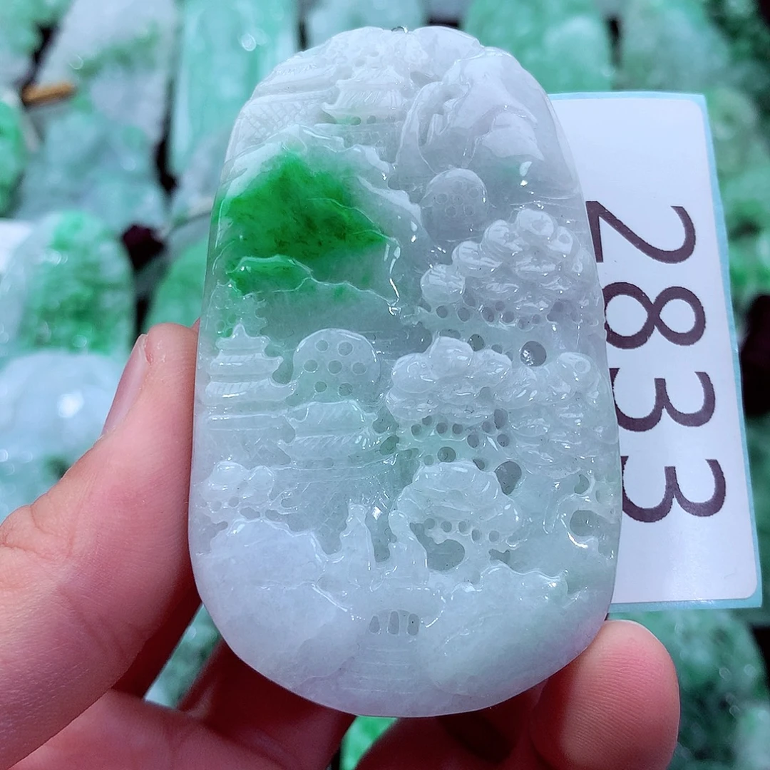 翡翠未镶嵌吊坠(不含链)