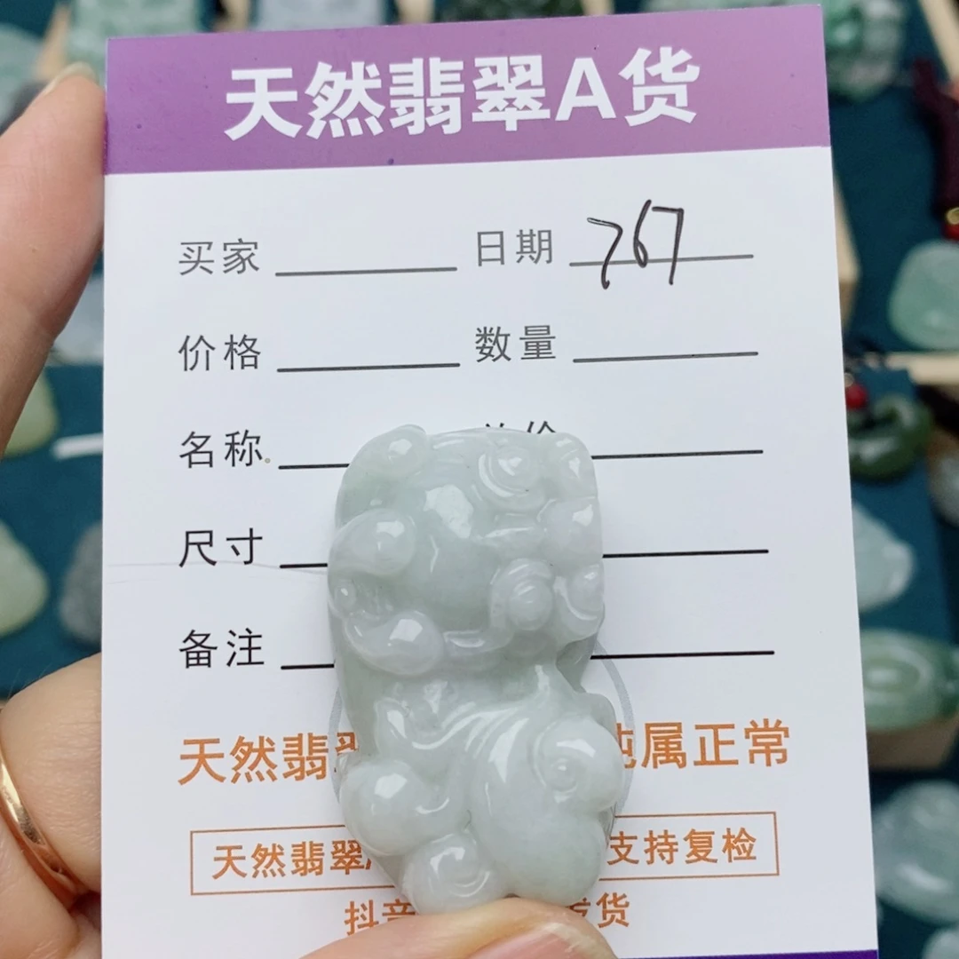 翡翠未镶嵌颈饰貔貅