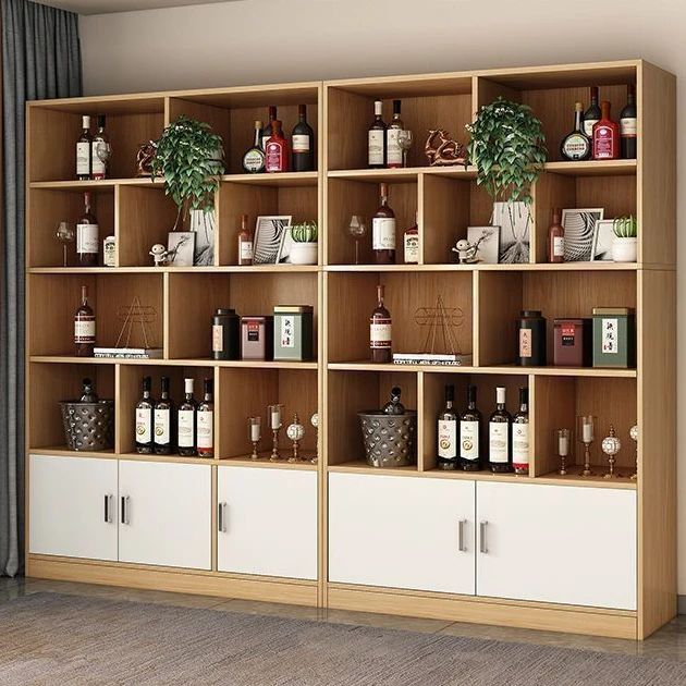 组合酒柜展示柜靠墙客厅陈列家用省空间学生卧室储物收纳简易书柜