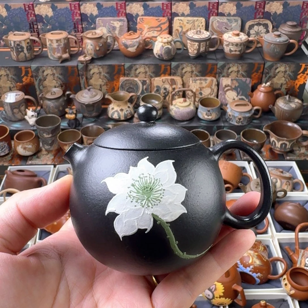 茶壶紫砂150ml原矿精工半手