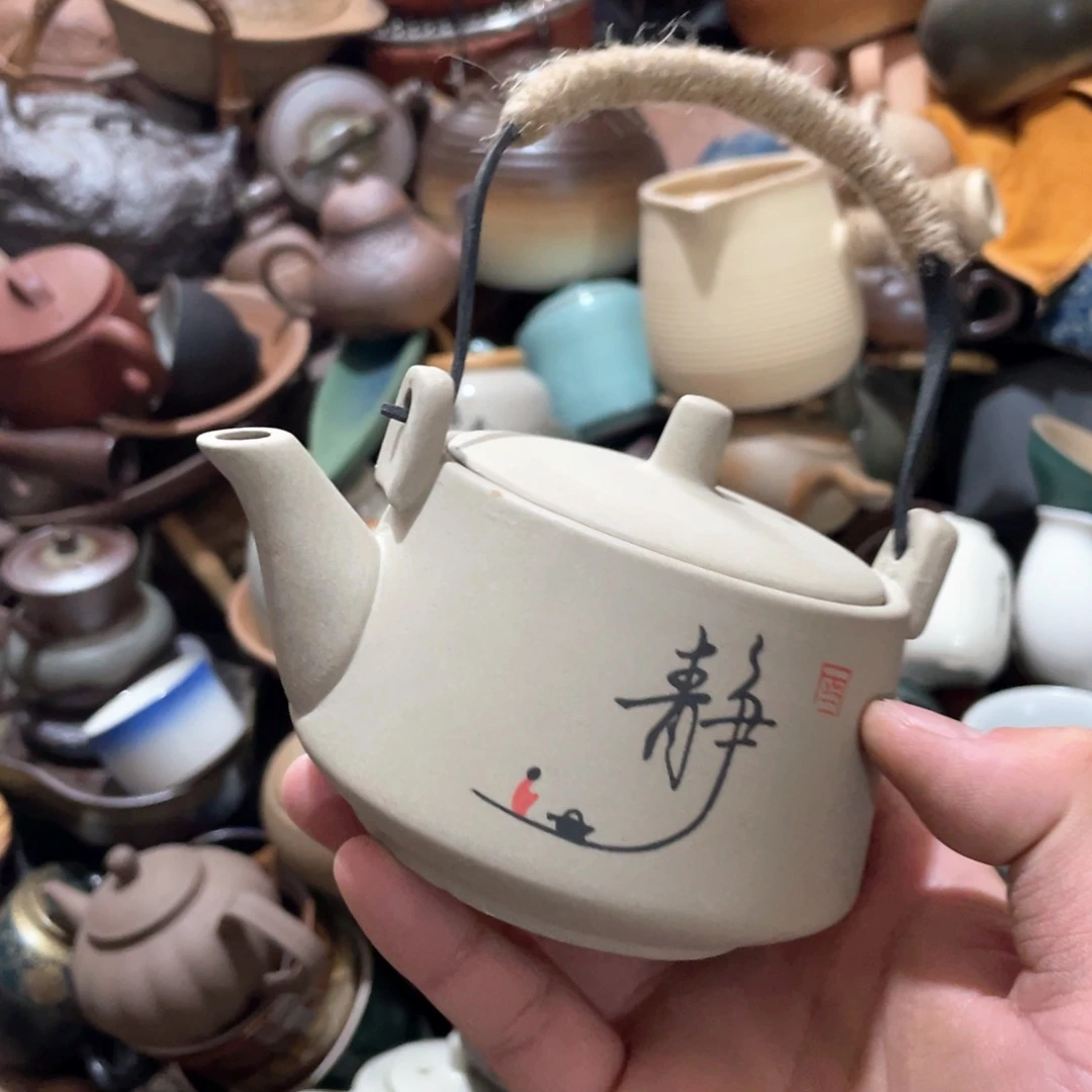 瓷片原矿绿植盆景茶香熏酒