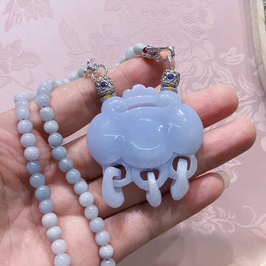 吊坠(赠链)合金翡翠代编织