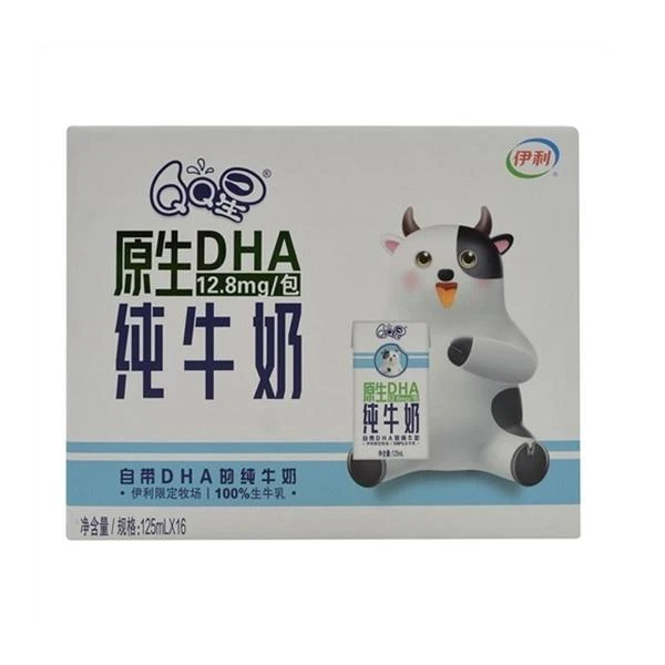 【1月日期】伊利QQ星原生DHA纯牛奶2000ml(125ml*16盒)