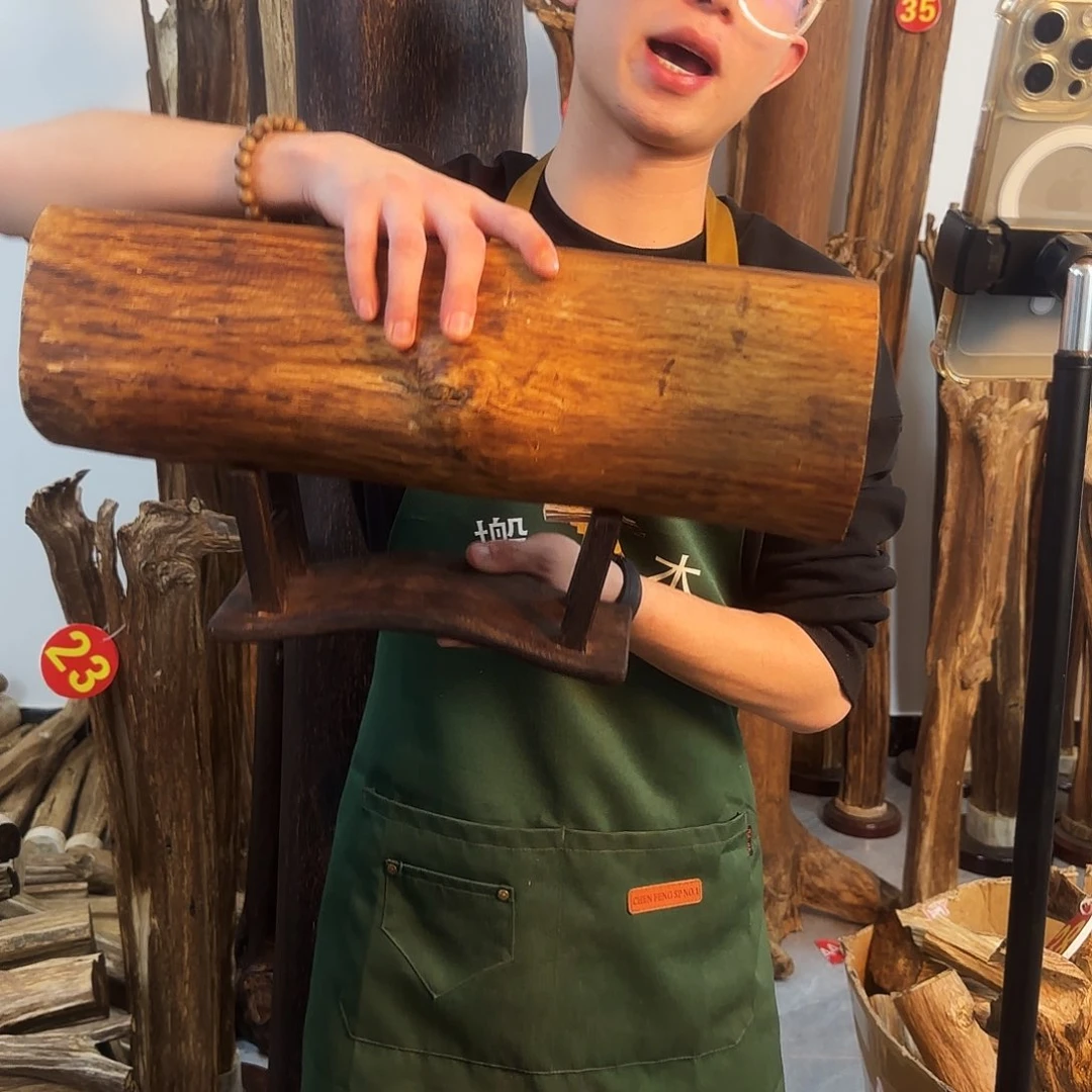 沉香摆件天然沉香原木摆件➕底座