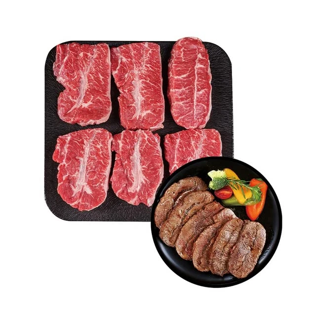 原切牛排山姆 澳洲谷饲板腱薄切牛排 约800g