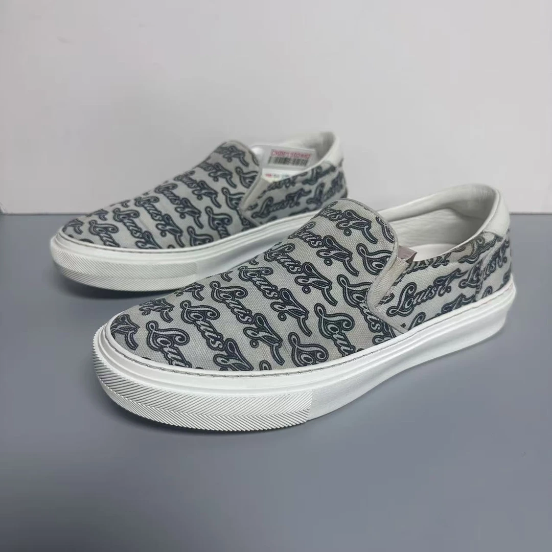 90新 LouisVuitton/路易威登 一脚蹬 弹幕 印花 男士39码 ddm2897