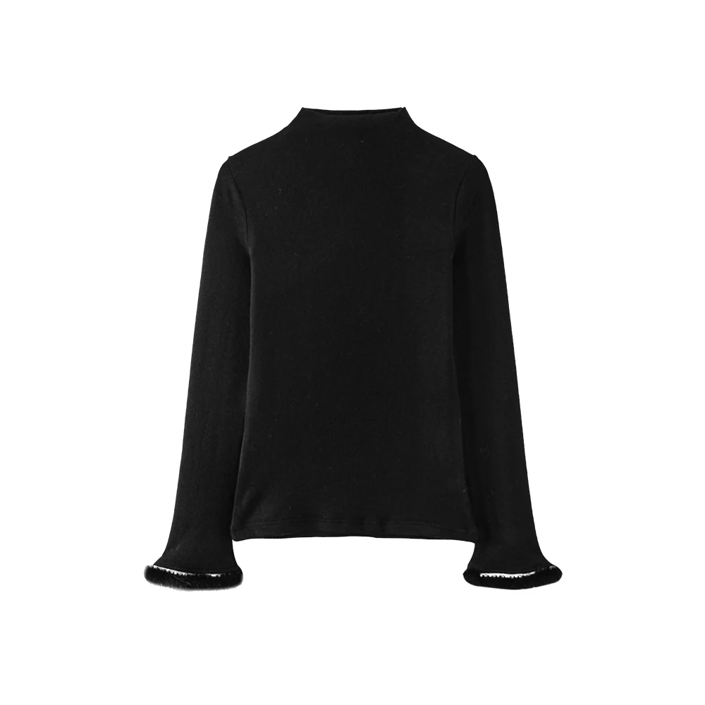 半高领时尚百搭针织套头打底衫58689287