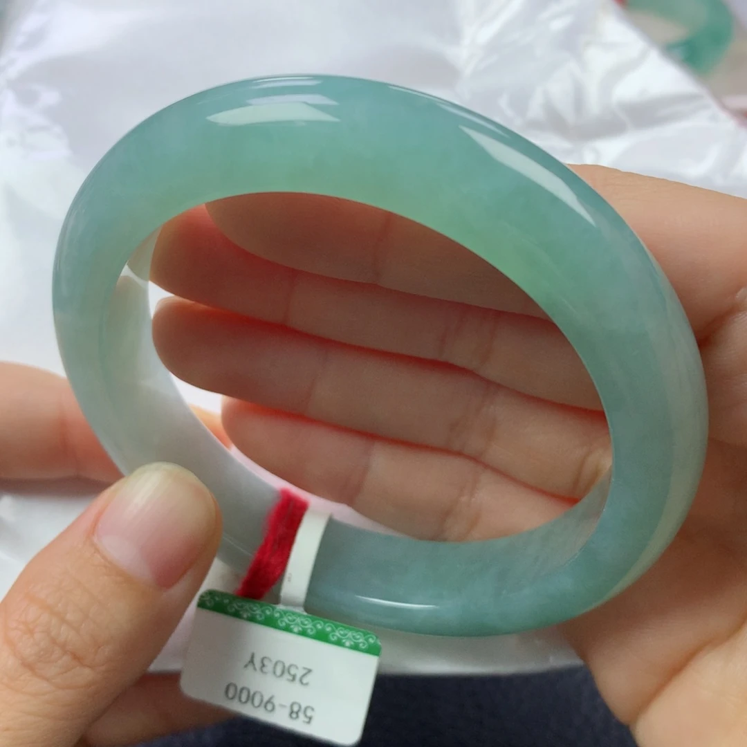 未镶嵌手镯翡翠缅甸天然翡翠A货58.5正