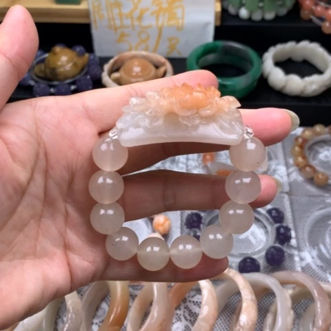 未镶嵌手链石英质玉六***耳