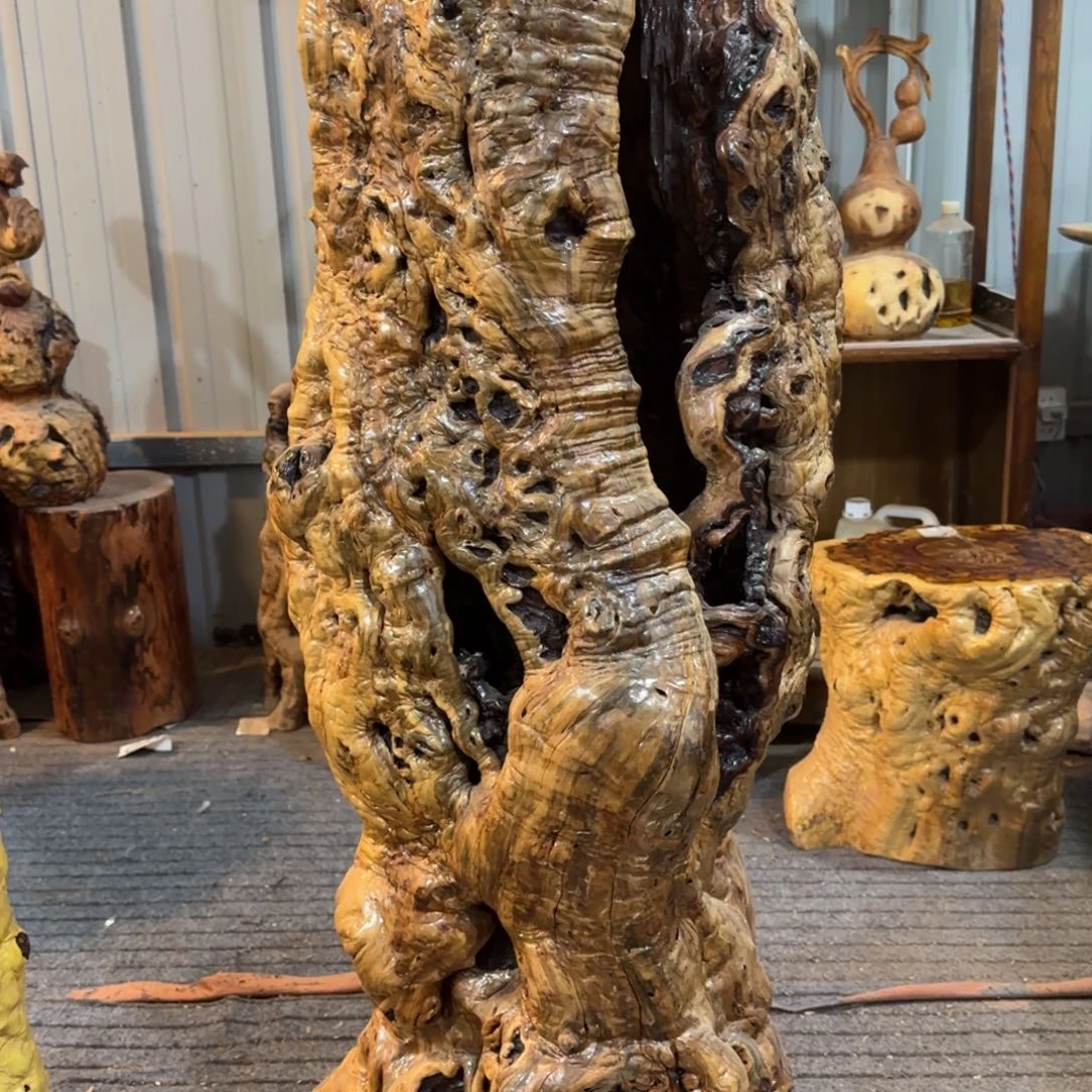 贵***师龙纹鸡心枣木手工艺品