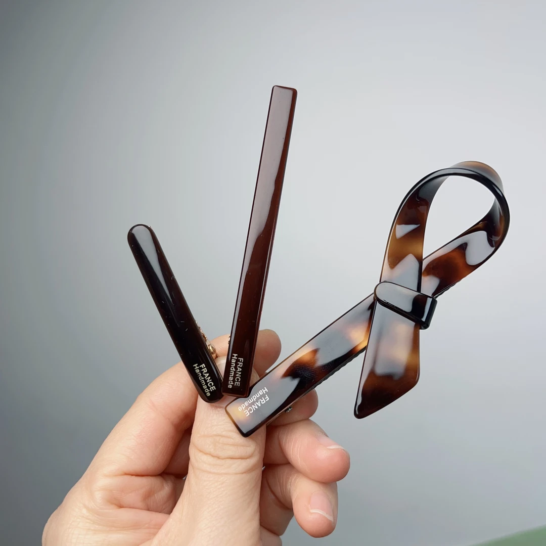 微瑕疵品 醋酸外贸长约5/8.3/9.5厘米一字鸭嘴夹