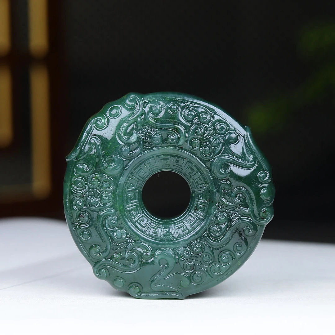 1231154和田玉碧玉古纹