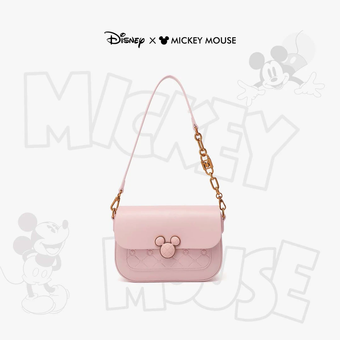 Disney/迪士尼新款轻奢时尚休闲经典百搭米奇单肩包BMK-71414P