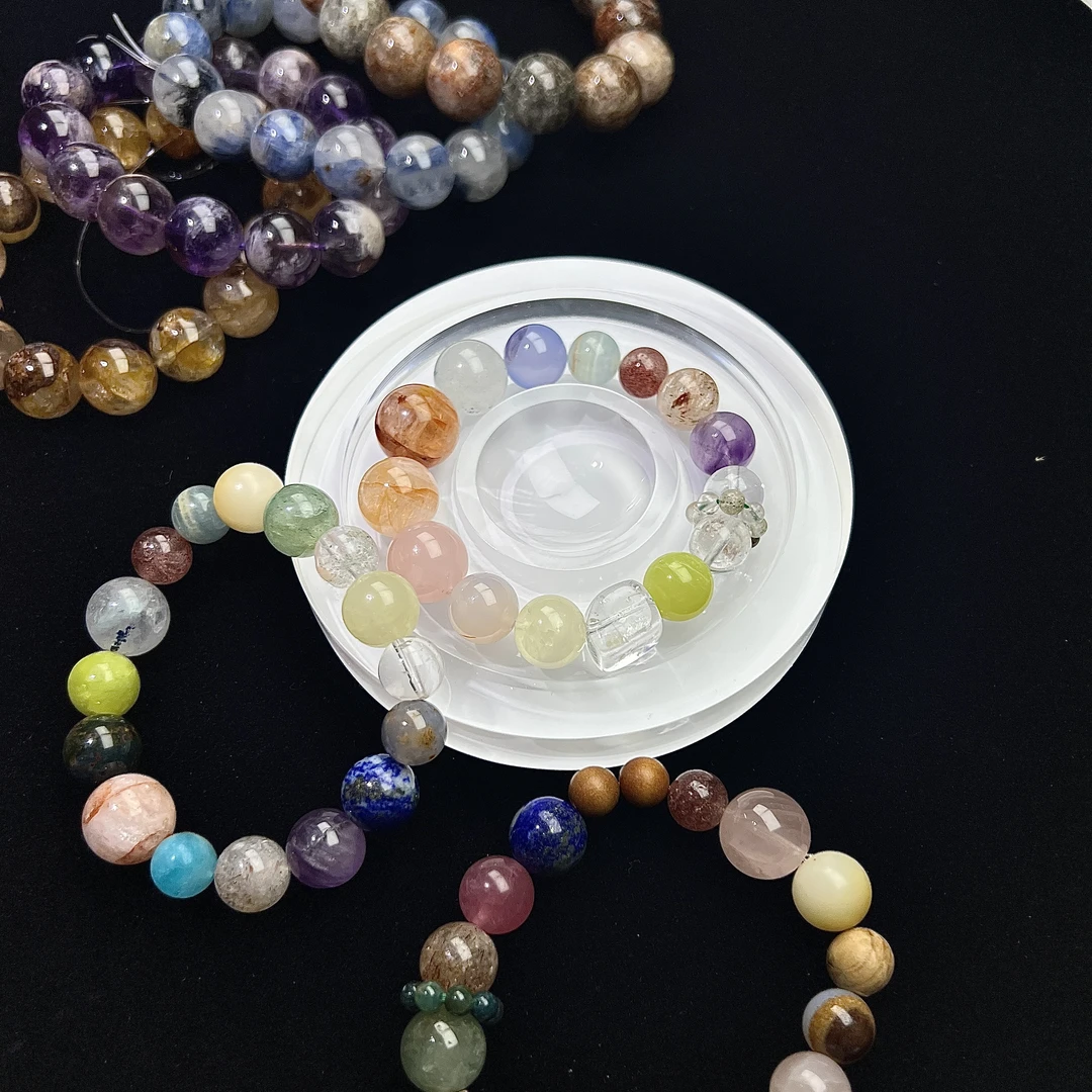 天然水晶多宝【直播间铲】晶铲铲，清凉铲2~3串18手围，有线有串珠针。