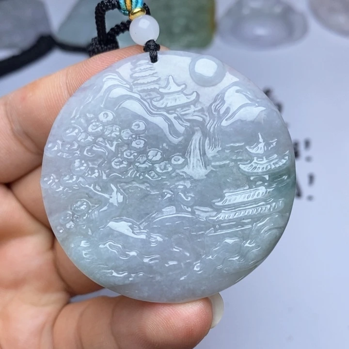 翡翠未镶嵌颈饰翡翠