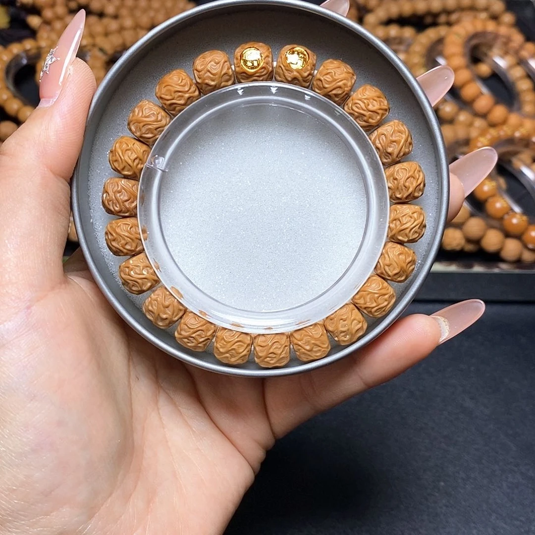 猴头核桃手串双标虎须尺寸10左右全品单号129号