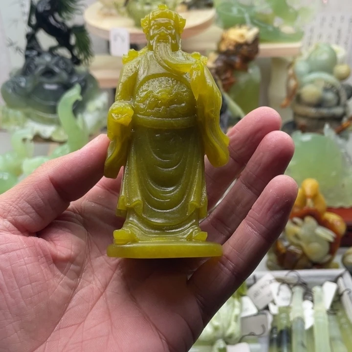 蛇纹石玉未镶嵌四大名玉手把