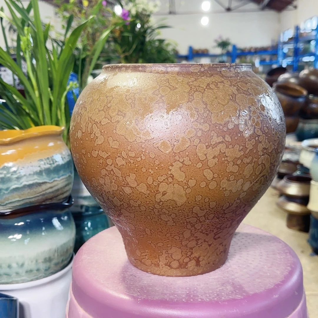 紫砂花盆高25口17