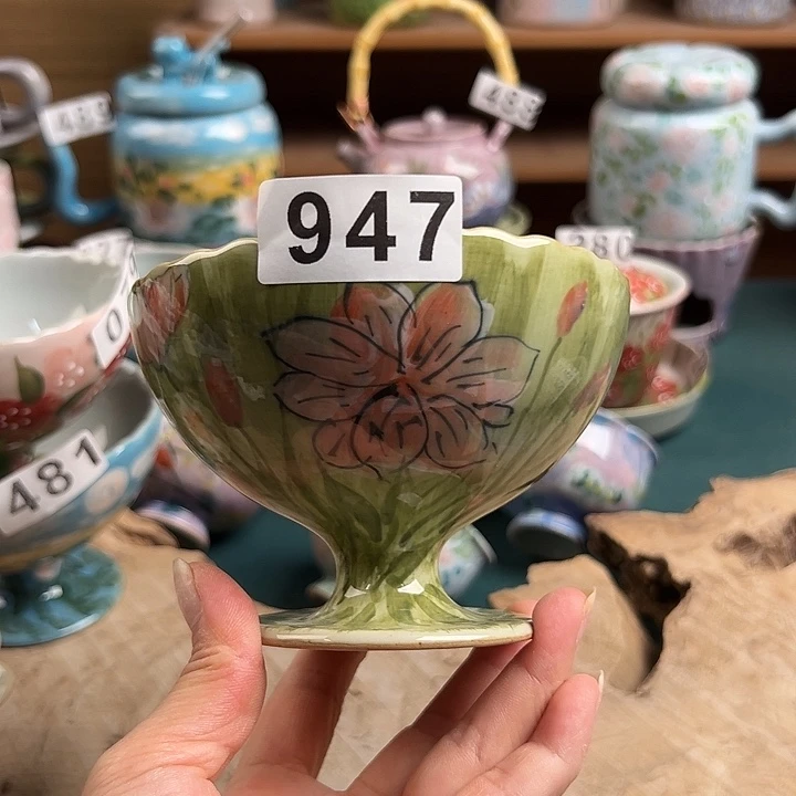 景德镇陶瓷手绘作品947微瑕