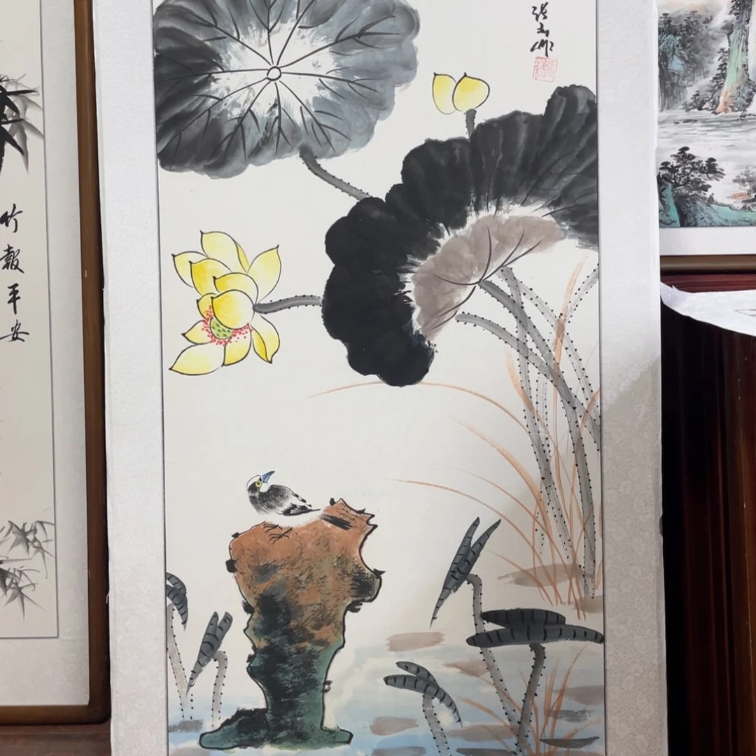 国画带框尺寸63*123厘米