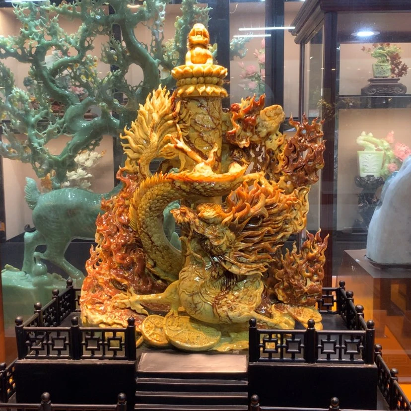 【闪购商品】未镶嵌蛇纹石玉摆件覆膜