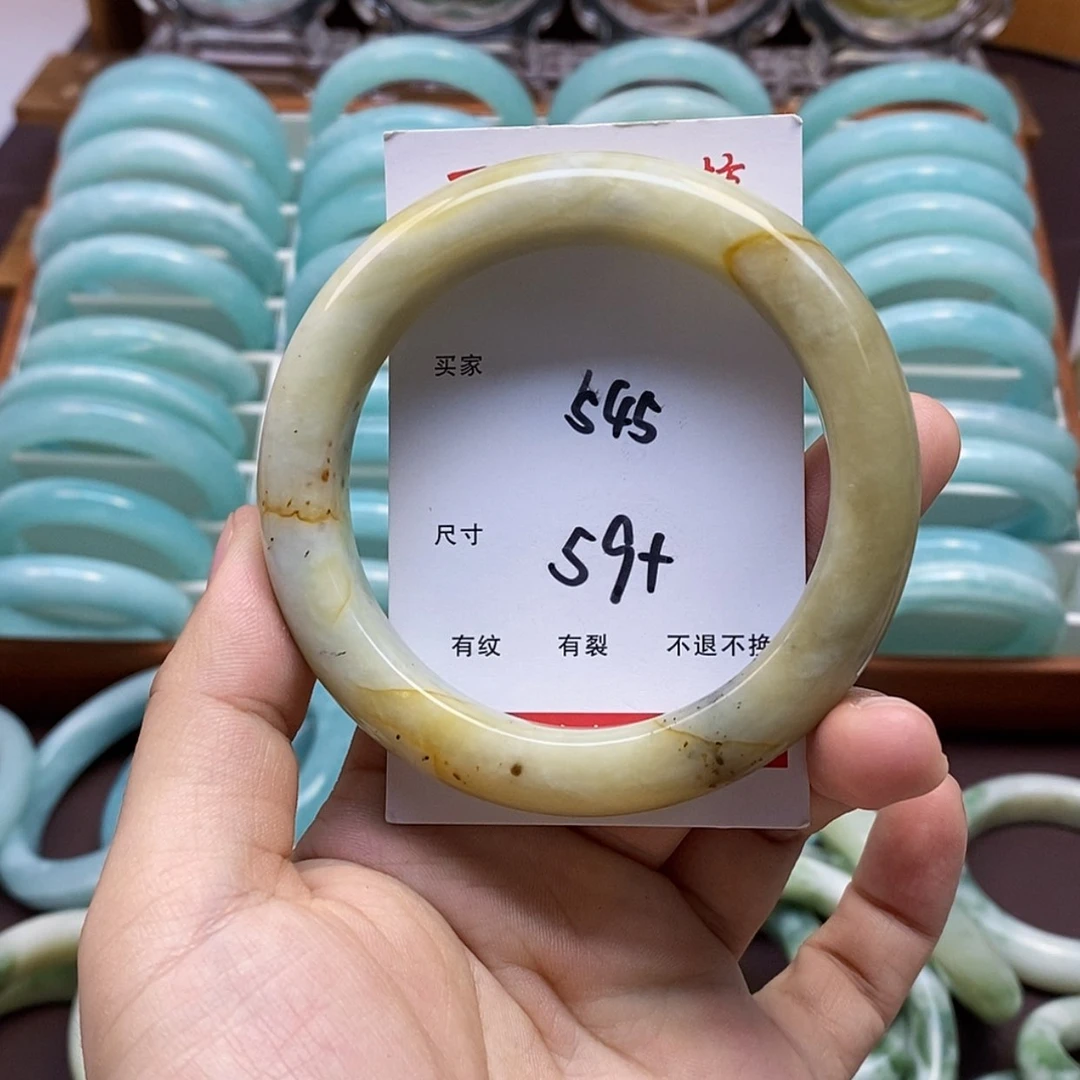 【闪购商品】蛇纹石玉手镯未镶嵌