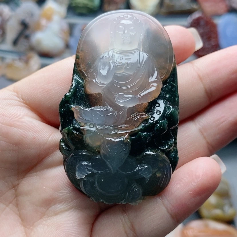 【闪购商品】未镶嵌吊坠定制玛瑙