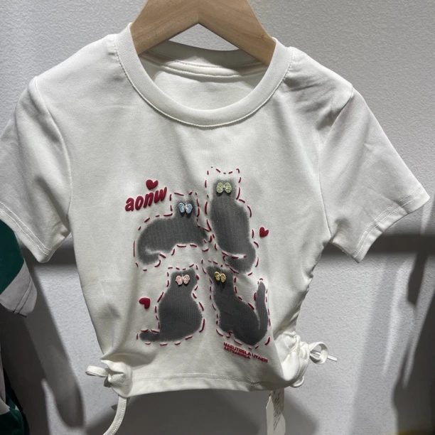 2062儿童四只小猫短袖