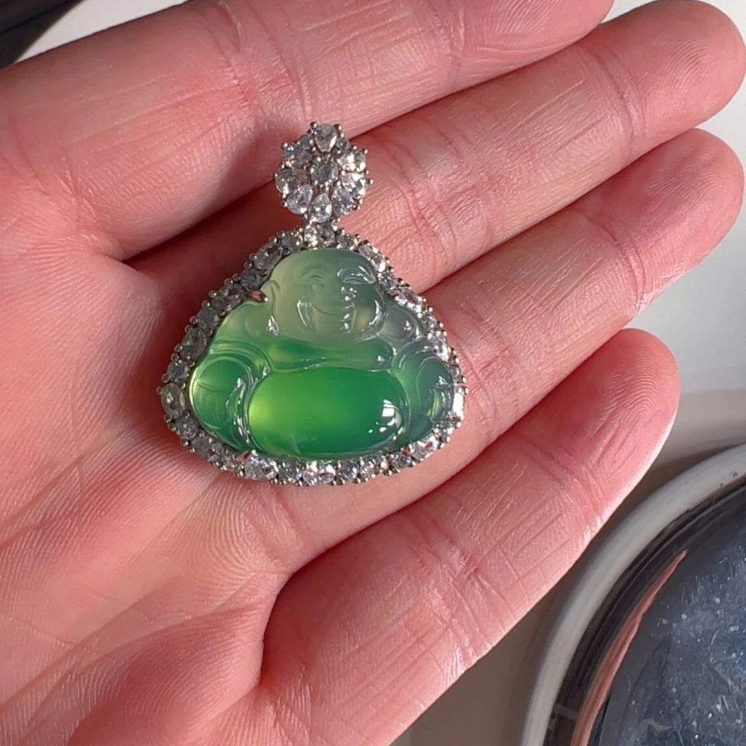 玛瑙/玉髓颈饰银S925镶嵌林***Y