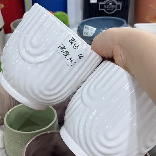 多肉绿植陶瓷花盆9.9包邮