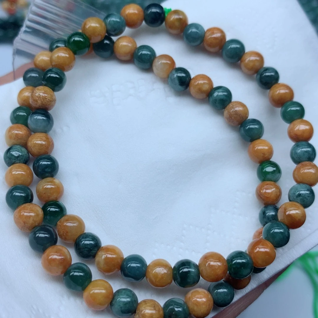 翡翠未镶嵌颈饰手串