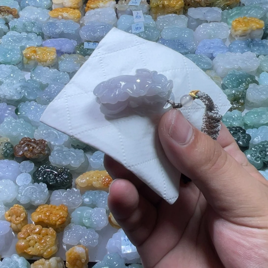 翡翠未镶嵌颈饰天然