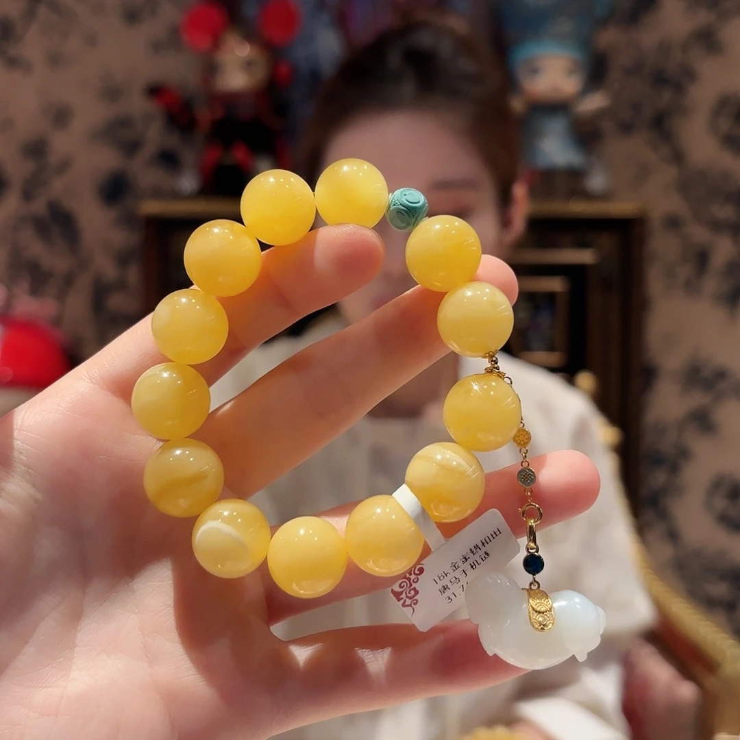 手链蜜蜡未镶嵌手串