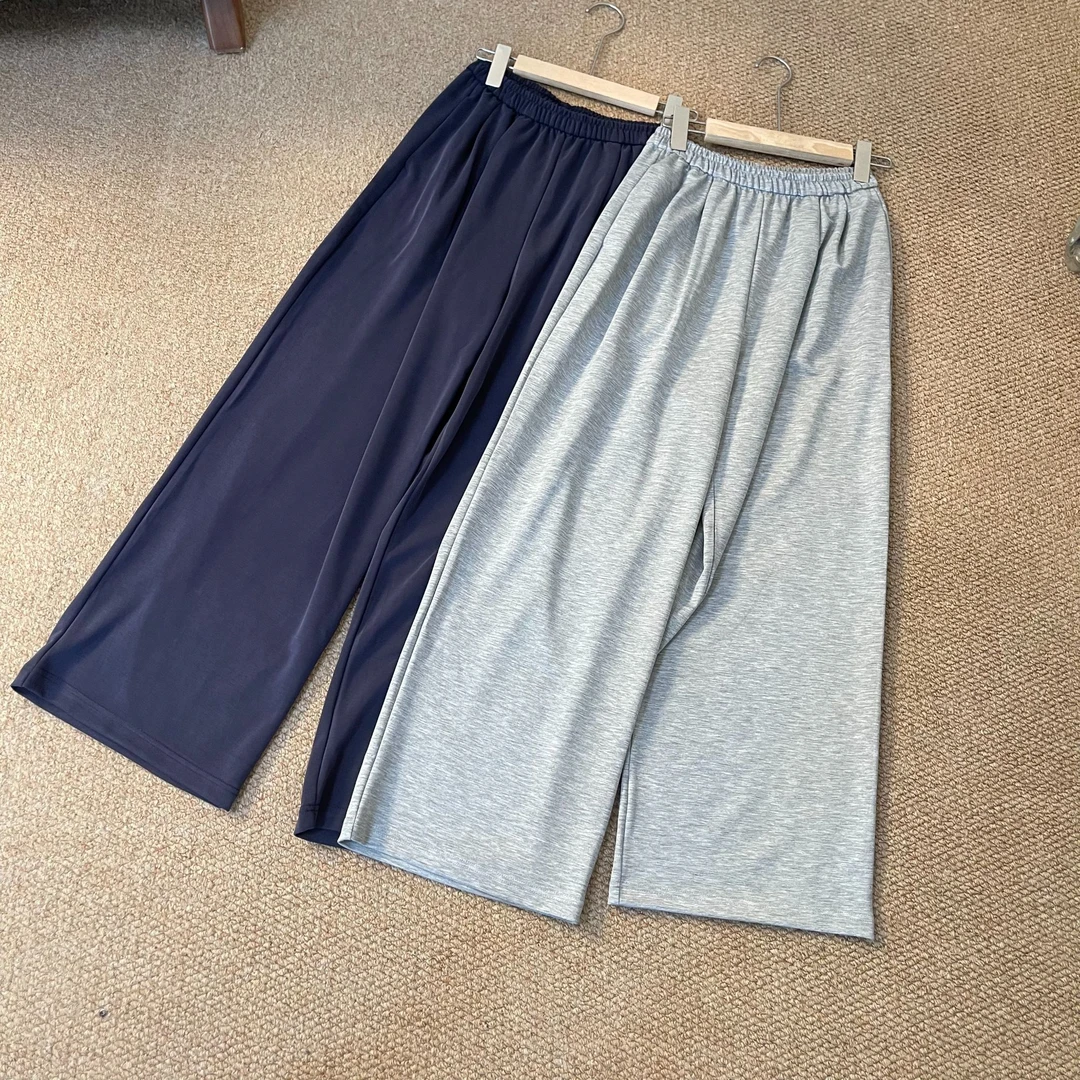 Yun Shen-「铜氨丝垂垂裤」外贸夏女时尚百搭遮肉垂垂裤822-JXZ