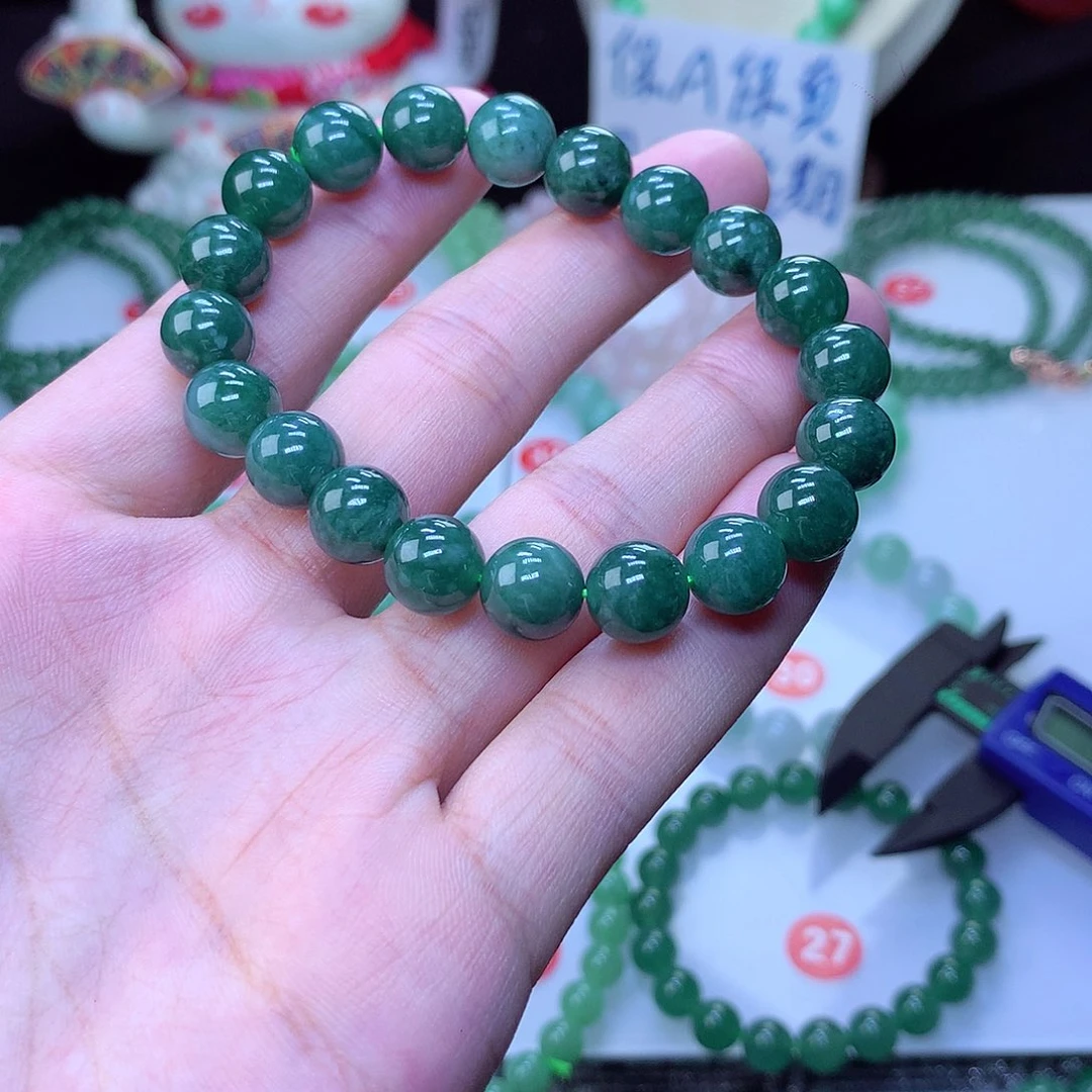 翡翠毛衣链未镶嵌