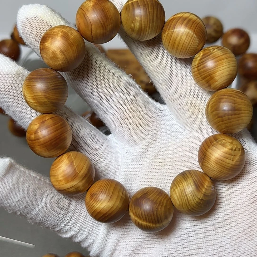 柏木（崖柏）手串/手链黑油黄金底龙胆闪