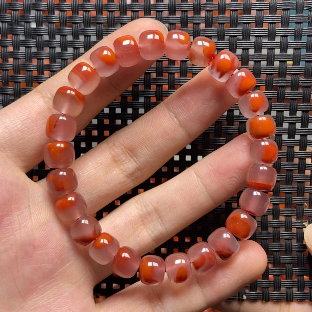 南红玛瑙未镶嵌手串8+’mm